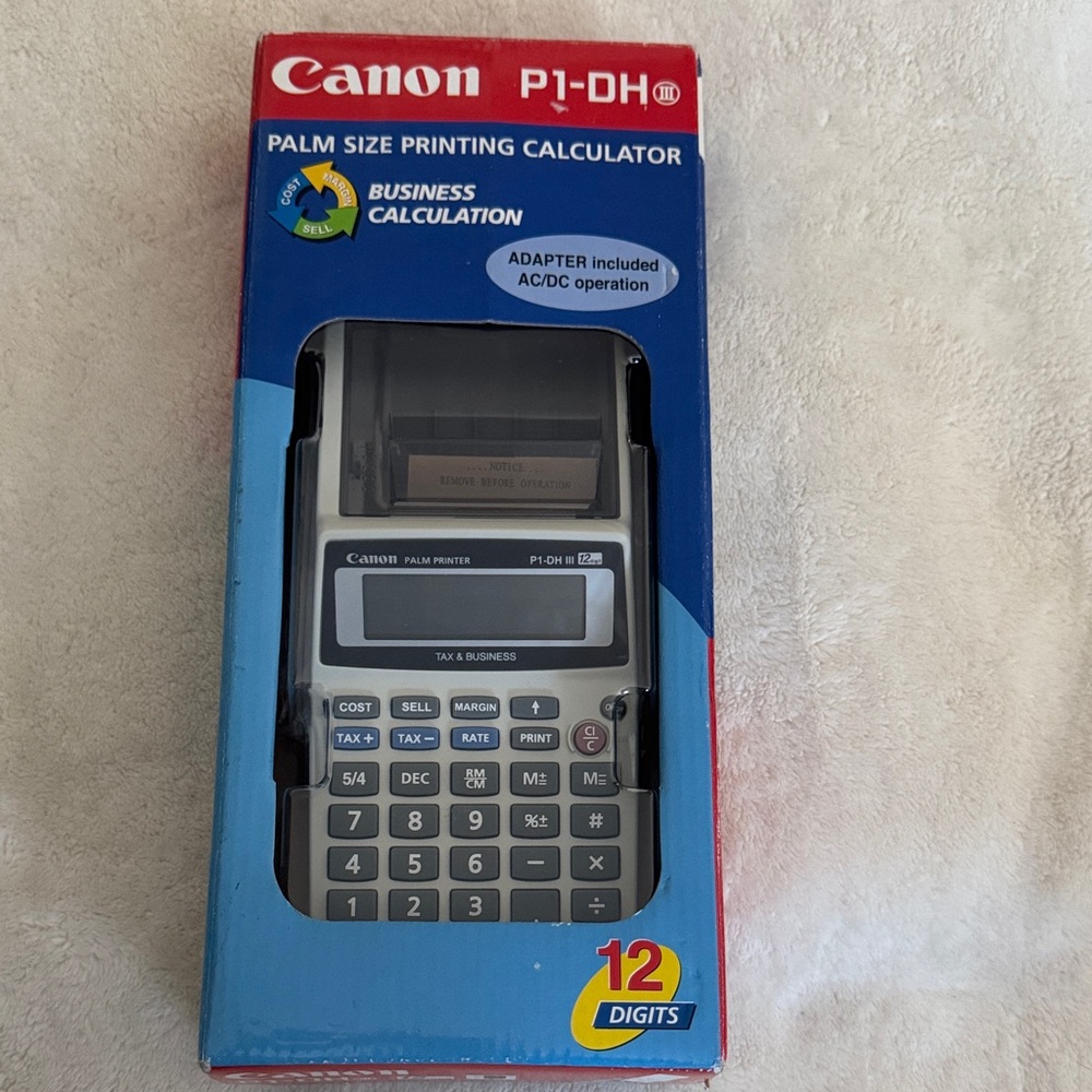 Canon Red and Blue Printing Calculator NWT